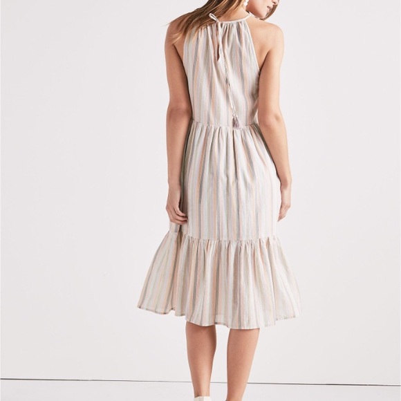 Modest Summer Dress, Lucky Brand Cotton midi dress - Picture 4 of 11